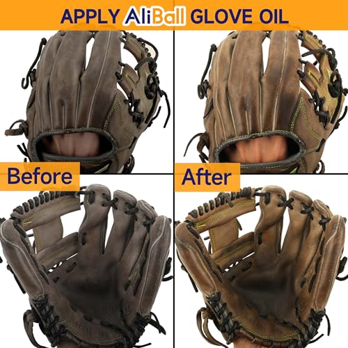 Baseball Glove Oil - 4 Fl Oz Natural Conditioner for Softening & Hydrating Gloves