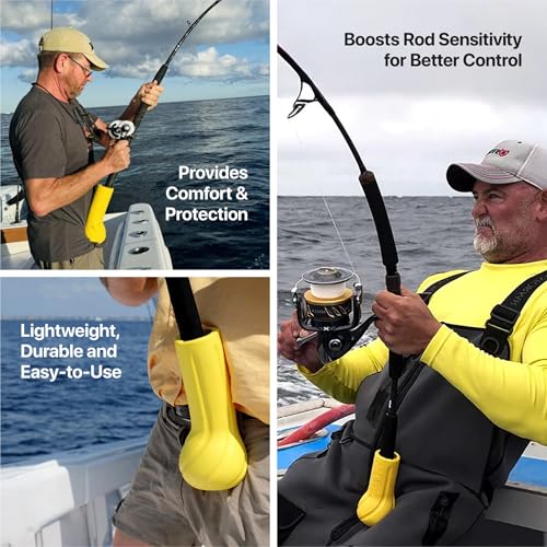 Luna Sea Silver Elite-Pro Cush-It Floating Fishing Rod Butt Cushion for Ultralight & Fly Fishing