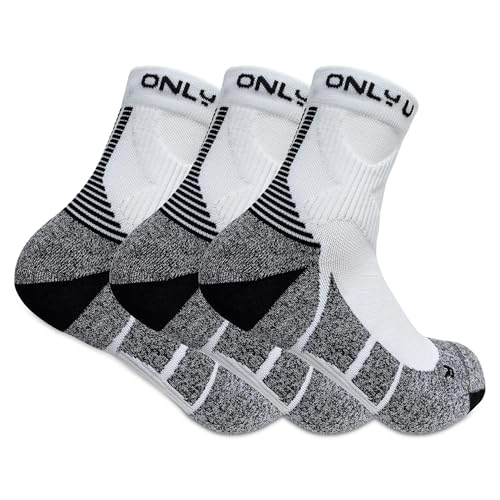 Premium Moisture-Wicking Quarter Running Socks with Arch Support