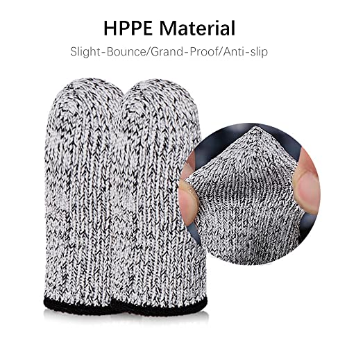 Cut-Resistant Finger Cots - 12PCS Gray Finger Protectors