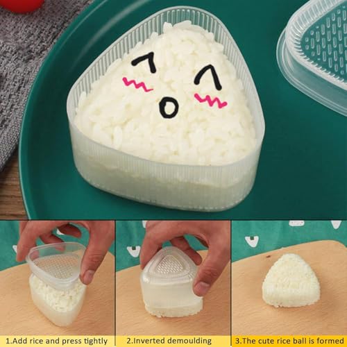 Triangle Sushi Mold Set - Non-Stick DIY Rice Press - 2Pcs