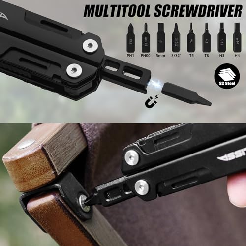 FLISSA 16-in-1 Multitool Wrench - Compact EDC Multi Tool for Camping & Everyday Use