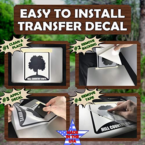 Sea Turtle Vinyl Transfer Sticker Decal - 3in x 2.7in, White