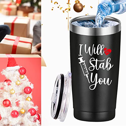 Mamihlap 20oz Black Travel Mug Tumbler for Nurses & Doctors - Appreciation Gift