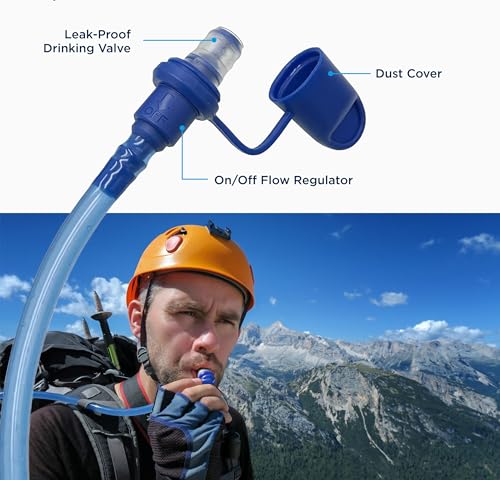 8L Heavy Duty Water Bladder with Wide Mouth & Leak-Proof Tube for Hydration