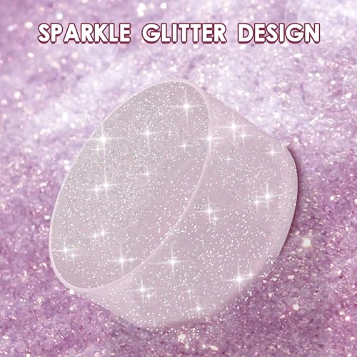 Glitter Silicone Boot for Owala 32oz Water Bottles - Translucence Mauve