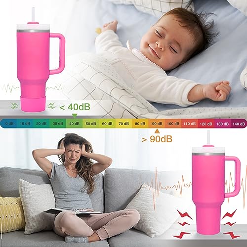 2PCS Silicone Boot for Stanley Quencher Adventure - Clear & Rose