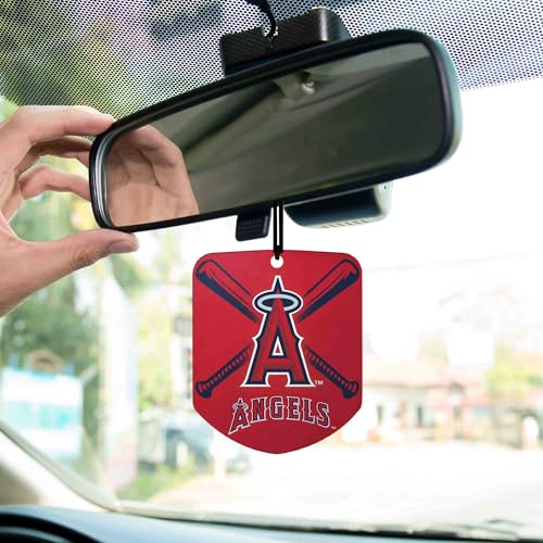 Los Angeles Angels Car Air Freshener - 2 Pack, Black Ice Scent