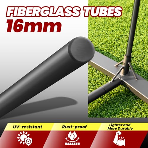 12FT Portable Volleyball Net - Adjustable Height for Indoor/Outdoor Play