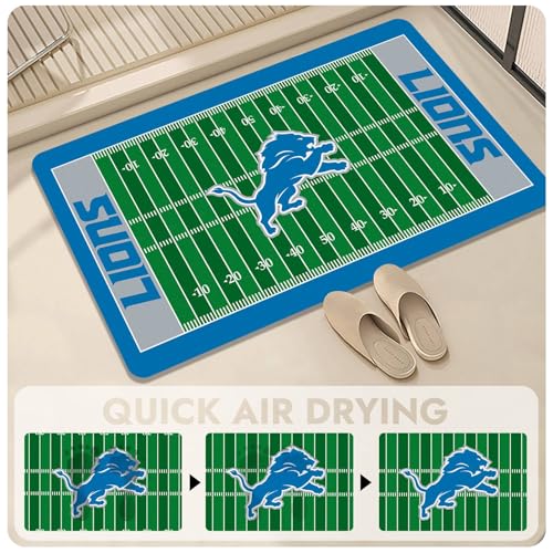 Football Field Design Non-Slip Door Mat - 30" x 18" - L05