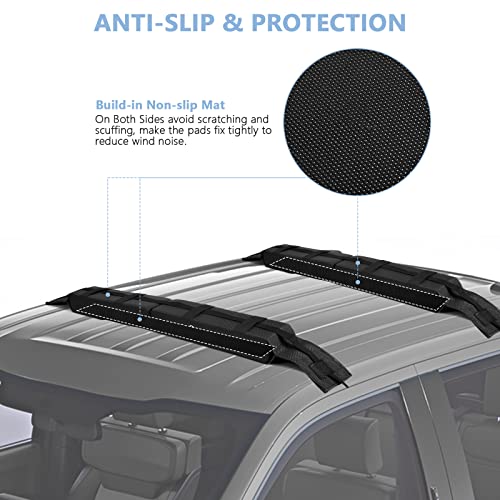 Folding Kayak Roof Rack with Accessories - Universal Soft Pads