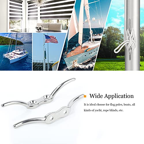 Stainless Steel Dock Cleats - 2.5 Inch, 4pcs - Corrosion Resistant