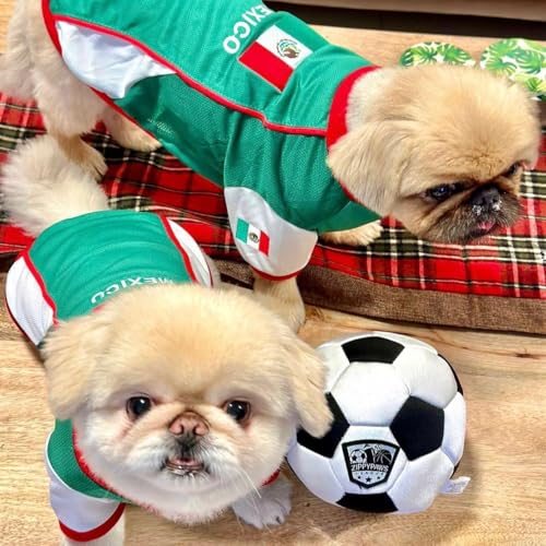 Mexico Dog Jersey - Breathable Mesh Puppy Soccer Shirt - XS