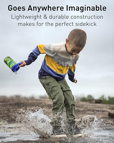 Eddy+ Kids Water Bottle - 14oz Leak-Resistant with Bite Valve Straw