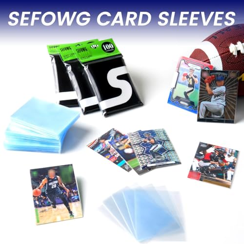 600 Clear Trading Card Sleeves - Standard Size Soft Protectors