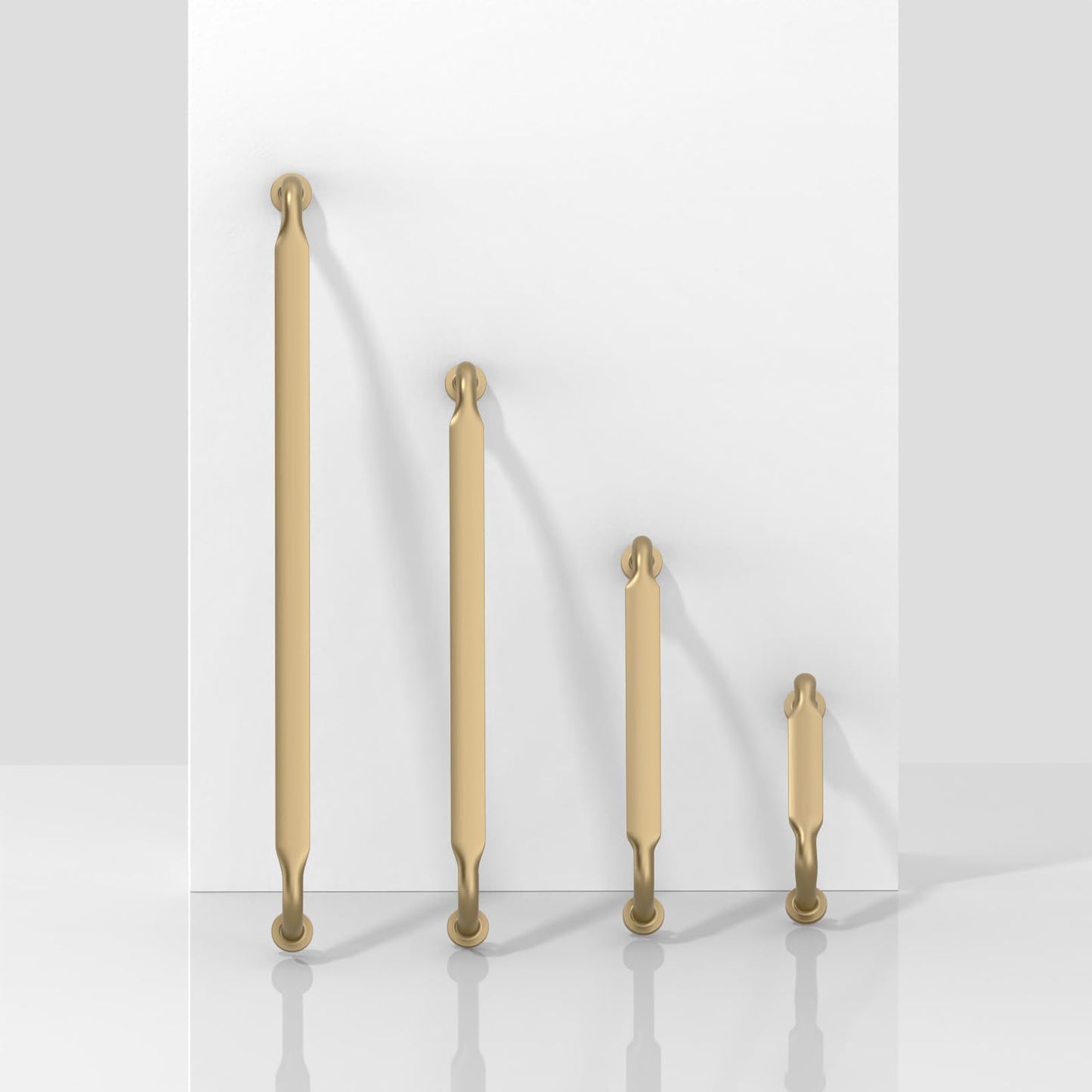 Asimerdeco 10 Pack Champagne Bronze Cabinet Pulls 10 Inch(254mm) Kitchen Cabinet Handles Solid Zinc Alloy Cabinet Hardware Drawer Pulls