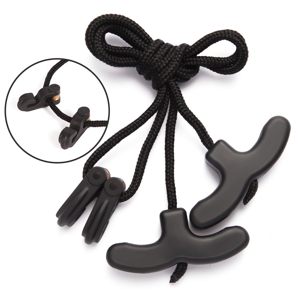 AHOSOUTLY Crossbow Pull Cord Crossbow Cocking Rope Device Double Handle Crossbow String Puller Cocker Aid Cocking String Tool