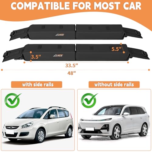 Universal Soft Roof Rack Pads for Kayak & SUP - Without Roof Rack