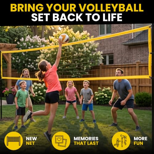 Regulation Size Volleyball Net - 32 FT Heavy Duty Outdoor