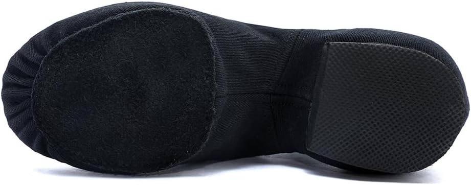 MSMAX Jazz Shoes for Women - Stretchy Canvas Dance Sneakers for Kids & Adults | Comfortable Fit