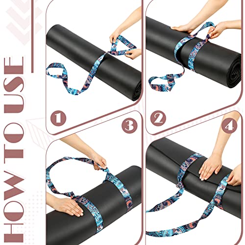 Yoga Mat Strap Carrier - Adjustable & Thick 2-Pack