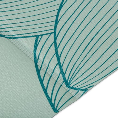 Foldable Yoga Mat - 2mm Thick Icy Paisley Design - 68" x 24"