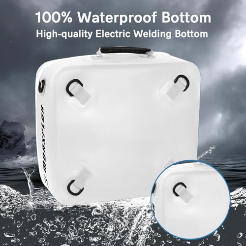 Waterproof Paddleboard Cooler Deck Bag - 12 Can Insulated - White