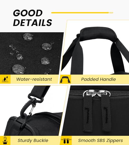 18-Inch Gym Duffel Bag with Shoe Compartment - 27L Water-Resistant