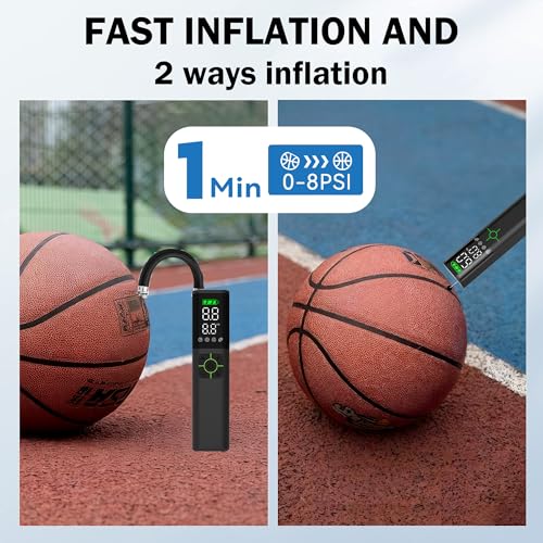 Z10 Electric Ball Pump - 2000mAh Portable Inflator with Gauge