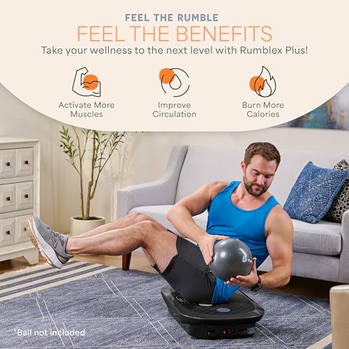 4D Vibration Plate Exercise Machine - Black, Small