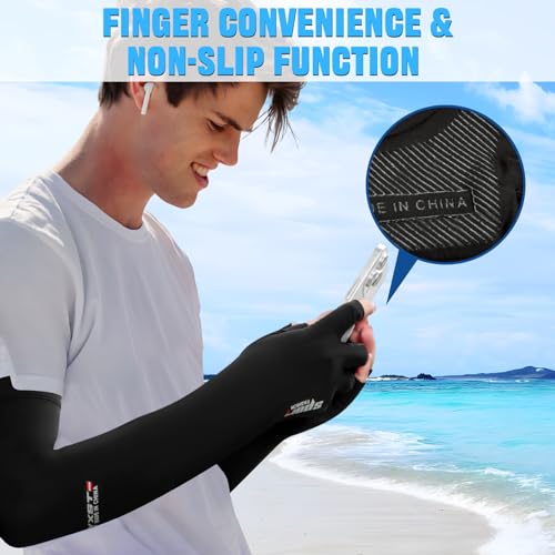 UV Protection Gloves Non-Slip Sunblock Gloves for Outdoor Fishing & Driving