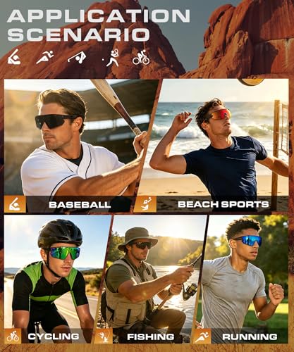KALIYADI Polarized Sunglasses A01-black+black+black | Sports Cycling UV400 Protection