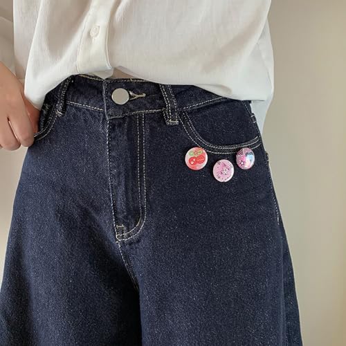 Cartoon Metal Badge Pins - 6 Pcs Decorative Lapel Pins - 8.5x7.5cm