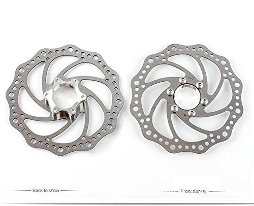 BlueSunshine Front and Back Disk Brake Kit - 160mm For 80cc Gas Motorized Bicycle - Freewheel Threaded Hubs Hole distance of 48mm