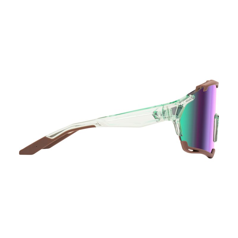 AMBEYE Sports Sunglasses – UV400 REVO Mirror Lens, Ultra-Light TR90 Full Frame, Adjustable Nose Pads, Anti-Slip Arms – Cycling Running Hiking Triathlon – green