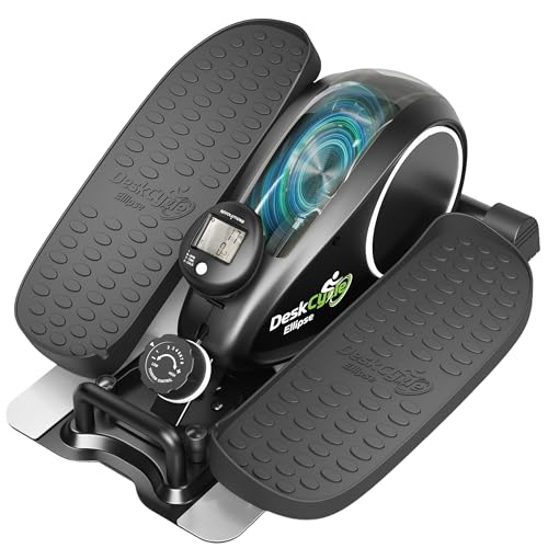 Under Desk Elliptical Machine with Magnetic Resistance - Black