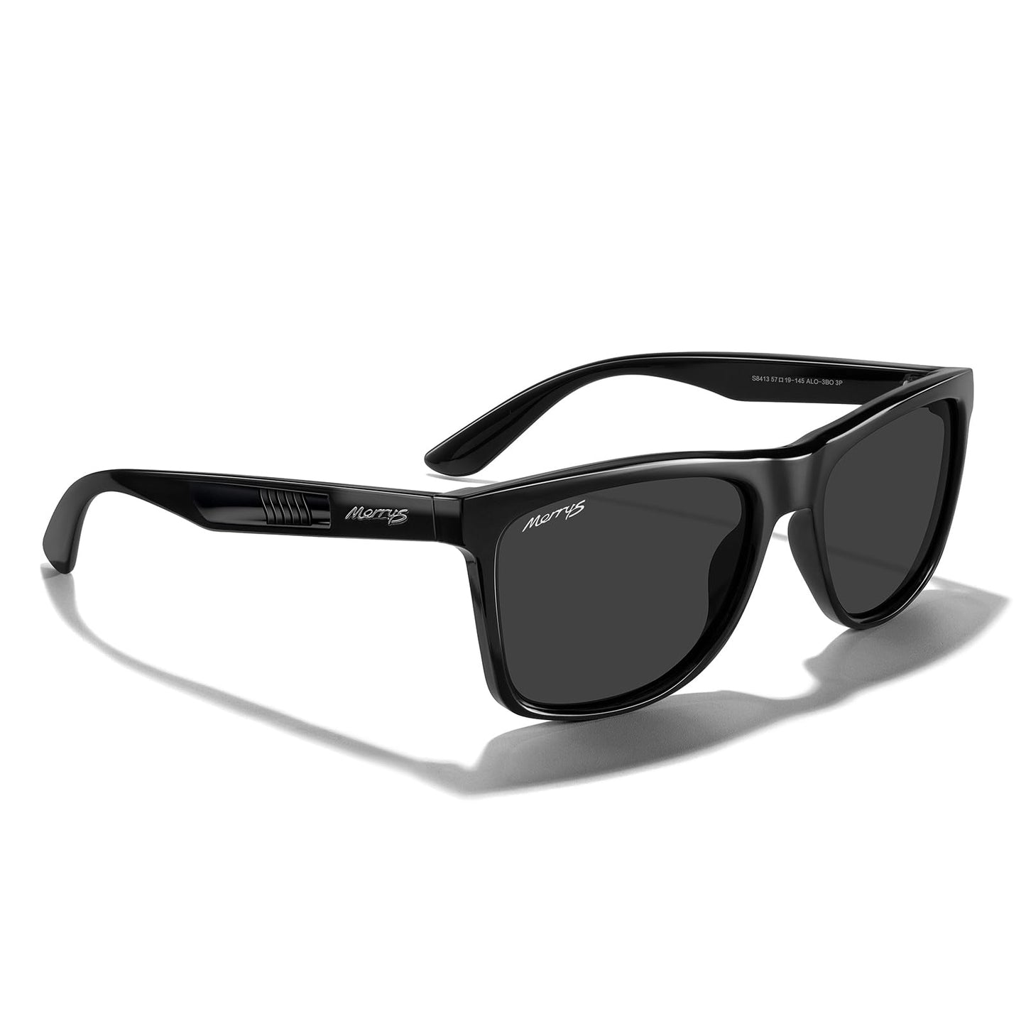 MERRY'S Square Polarized Driving Sunglasses for Men Women UV400 Protection S8413