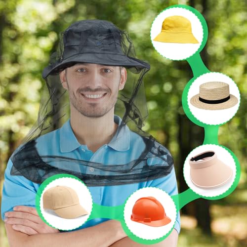 Mosquito Head Net Mesh - Lightweight Bug Protection for Hiking - 1 Pack