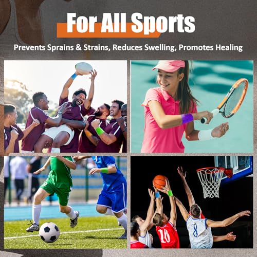Self-Adhesive Bandage Wrap - 2-Inch Elastic Athletic & Vet Wrap, Multi-colored