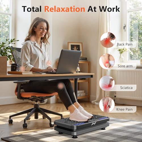 Vibration Plate Fitness Machine for Full Body Workout - Black/Gray