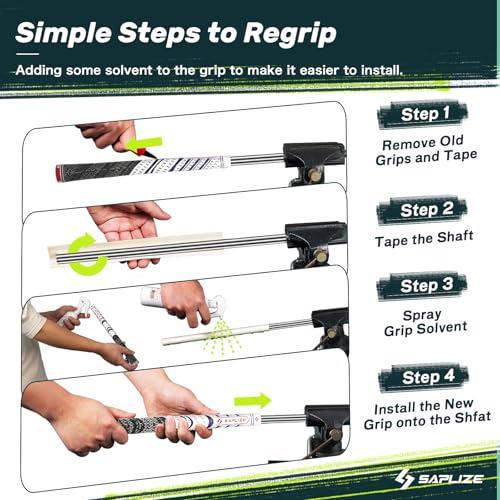 Cross Cord Golf Grips Set of 13 - Grey Mid-Size Complete Regrip Kit