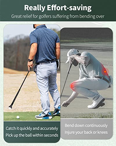 Golf Ball Retriever Cup - Portable Grip Sucker Tool for Putters