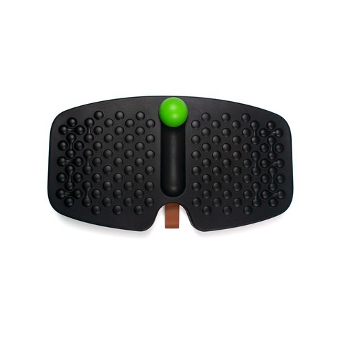 Acdet Balance Board for Standing Desk, Wooden Wobble Board with Slidable Ball for Office Work, Anti-Fatigue Foot Massage Board to Relieve Fatigue, Adult Use up to 300 lbs, Black
