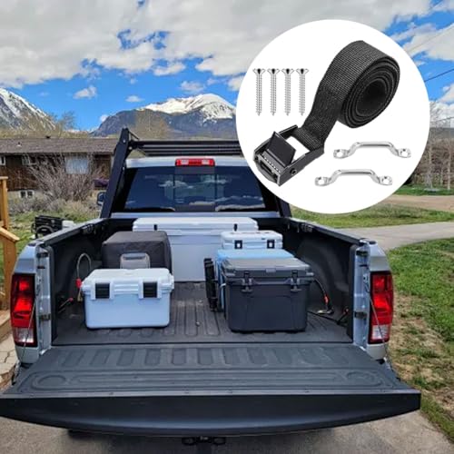 2 PCS 1" x 4ft Battery Tie Down Strap kit,Battery Hold with Stainless