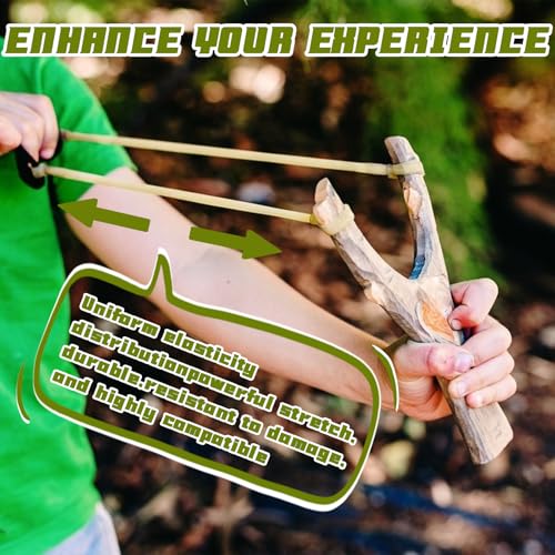 Heavy Duty Slingshot Replacement Bands - 3 Pcs Rubber Tubes for Hunting