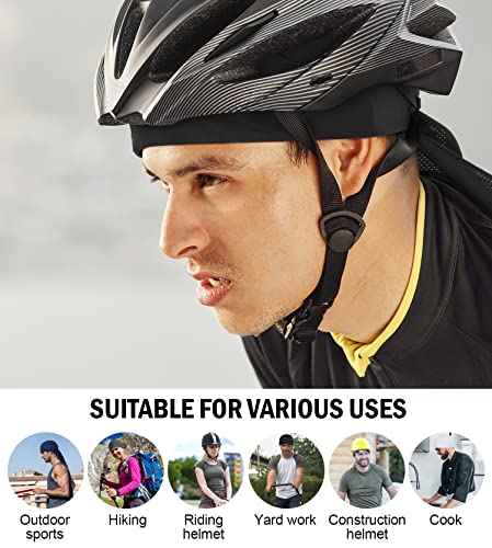 Cooling Do Rags Skull Cap Helmet Liner - One Size Black