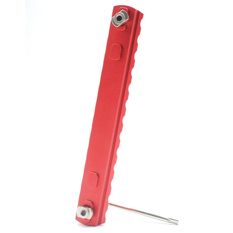 Trirock MLK Rail Section Red Color Aluminum with 13 Slots