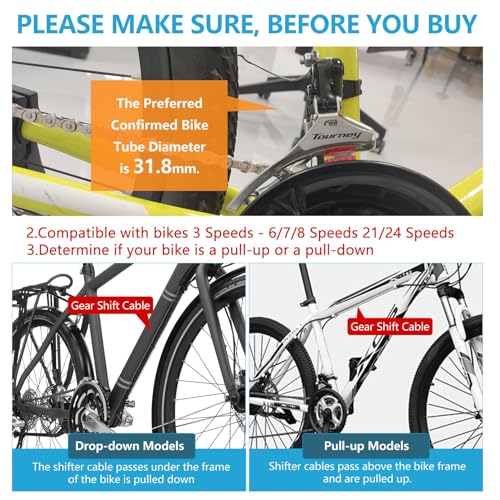 RainFlowwer Down Swing Front Bike Derailleur 3x6/7 Speed 31.8mm Clamp