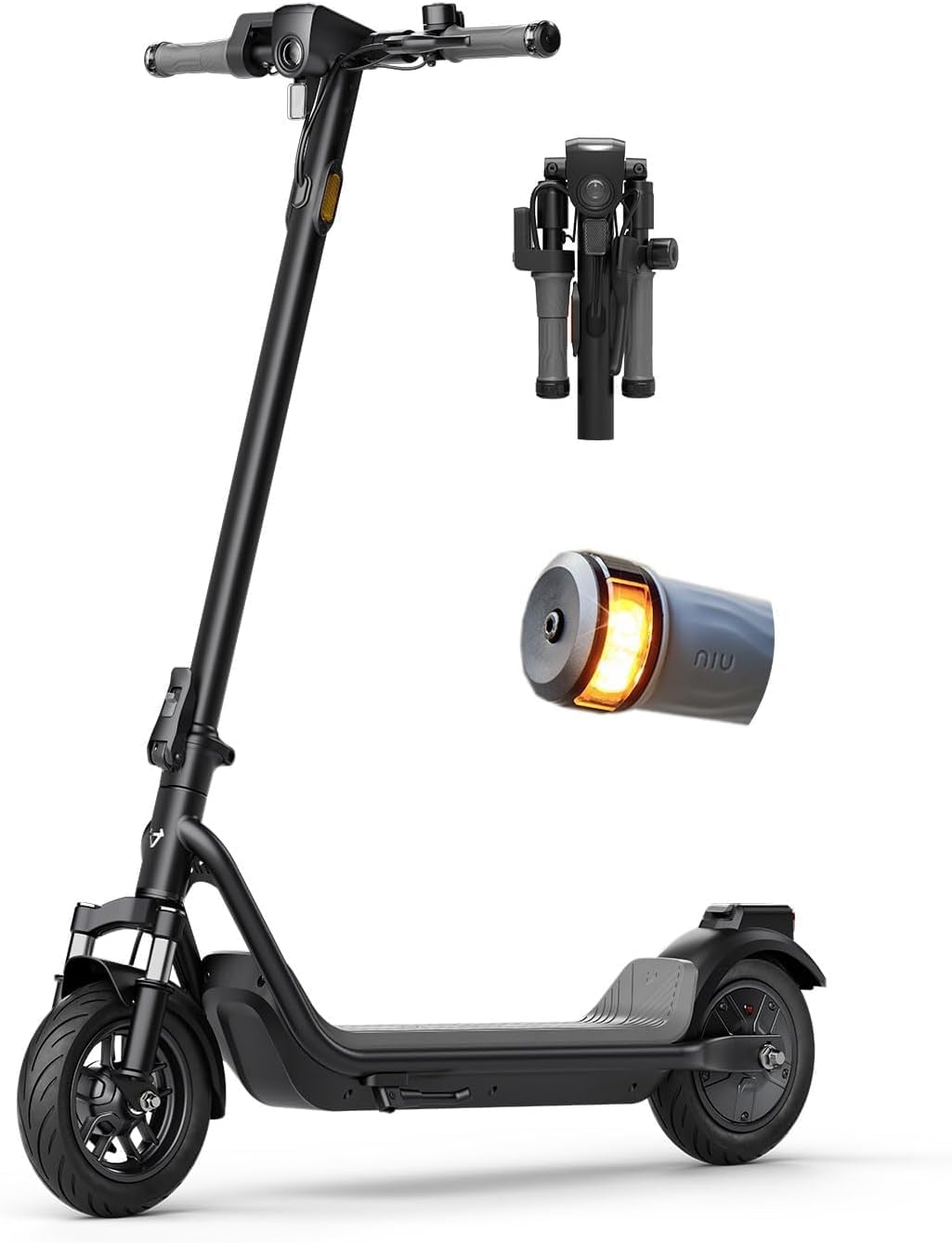 NIU Electric Scooter - KQi 1PRO Series E Scooter with Suspension, 500-700W Power, 14-33 Miles Range | Portable & Folding Design