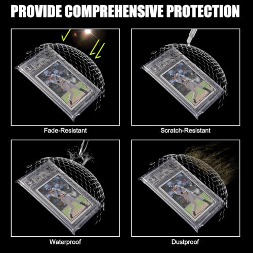 300ct Comnge Universal Graded Card Slab Sleeves - Clear Protective Bags for PSA, BGS, SGC, CGC
